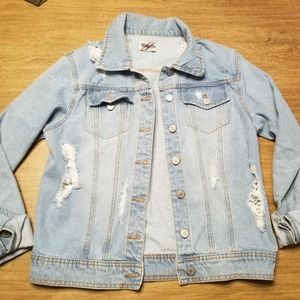 Distressed Denim Jacket